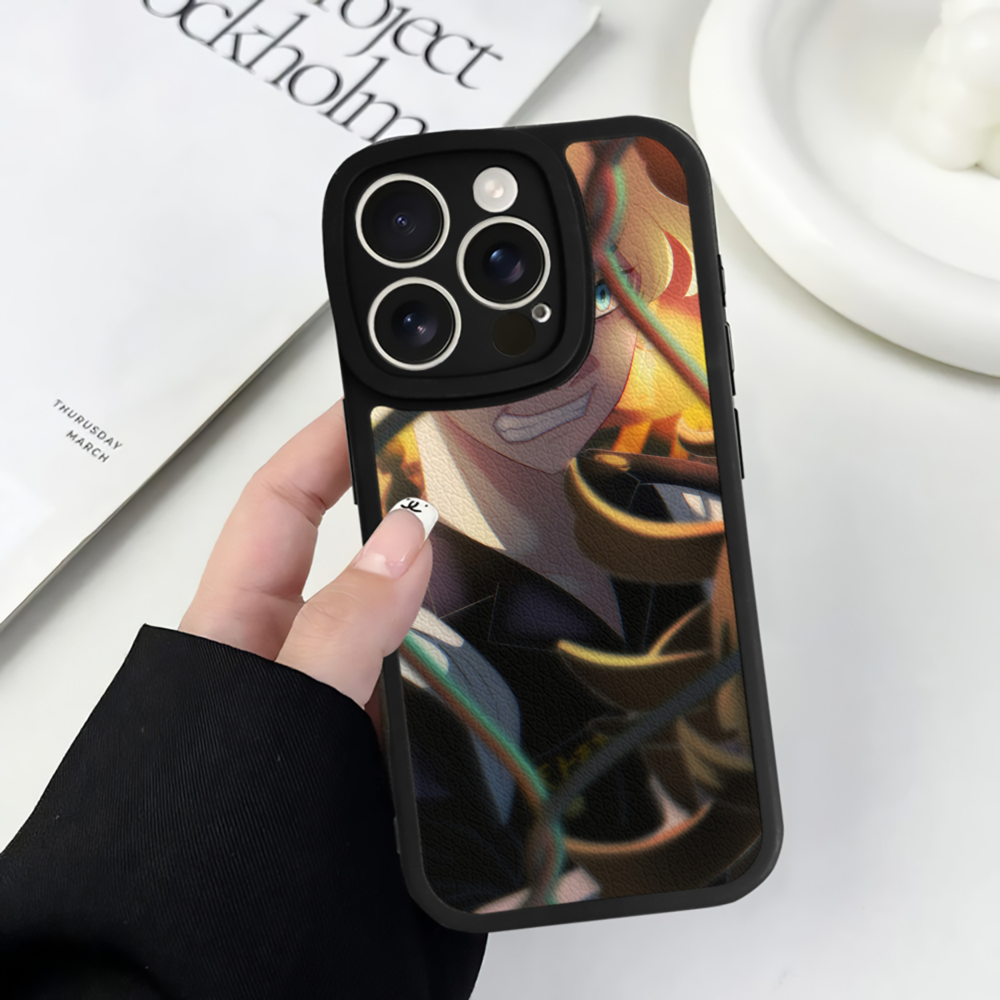 （画像用） 東京リベンジャーズ Tokyo Revengers 【iPhone 16シリーズ対応】シリコンスマホケース（レザー調） 材質：シリコン